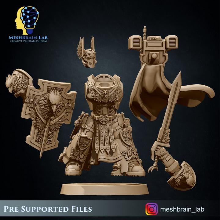 Imperial Marine Sworn Guard | Imperial Marines | 32mm | Meshbrain Labs