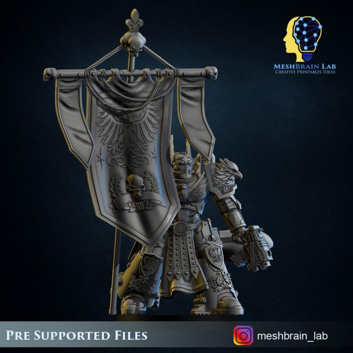 Imperial Marine Master of the order | Imperial Marines | 32mm | Meshbrain Labs