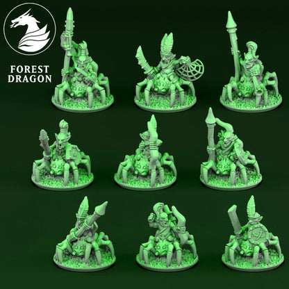 Orcs & Goblins - 10mm Goblin Spider Rider Regiment