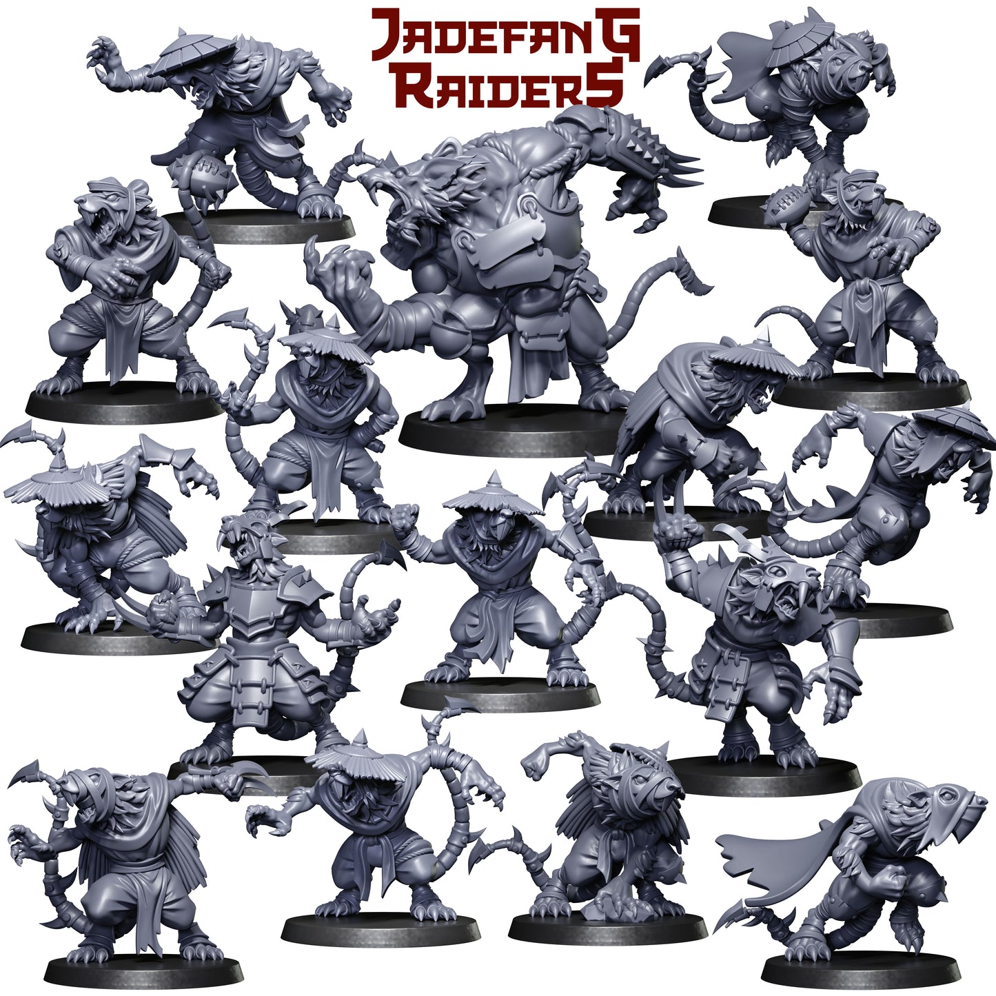 28mm Jadefang Raiders Fantasy Football Team