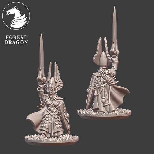 Noble Elves - 10mm Lord on Foot