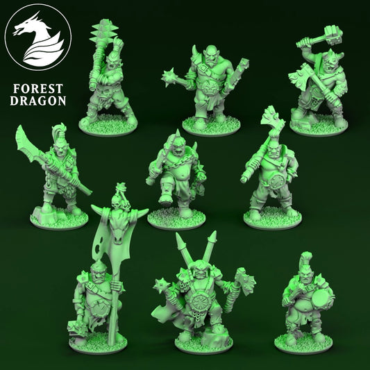 Orcs & Goblins - 10mm Ogre Regiment