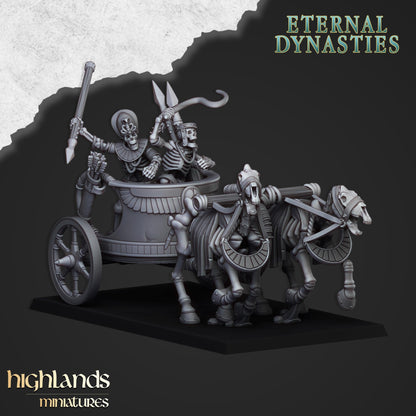 28mm Ancient Skeletal Chariots - Eternal Dynasties