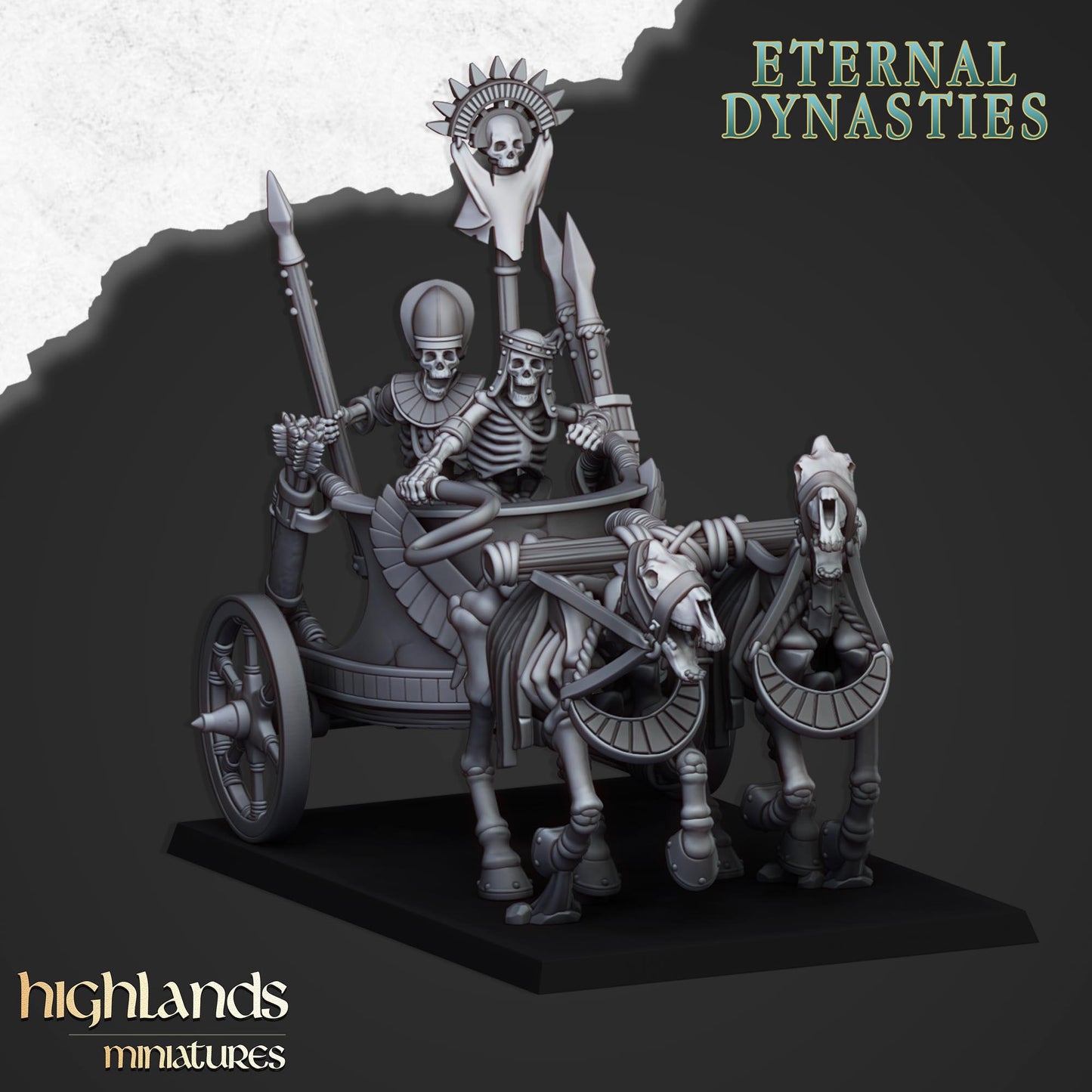 28mm Ancient Skeletal Chariots - Eternal Dynasties