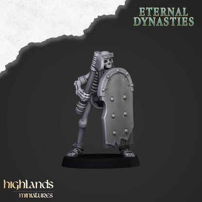 28mm Ancient Skeletons with Hand Weapons - Eternal Dynasties