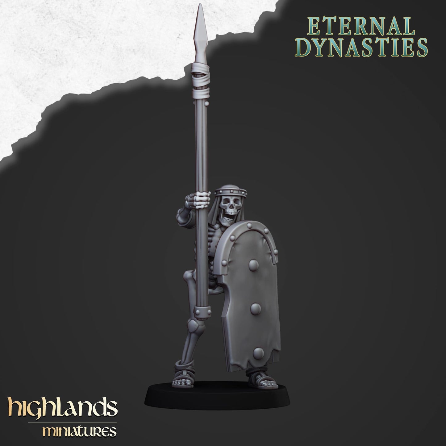 28mm Ancient Skeletons with Spears - Eternal Dynasties