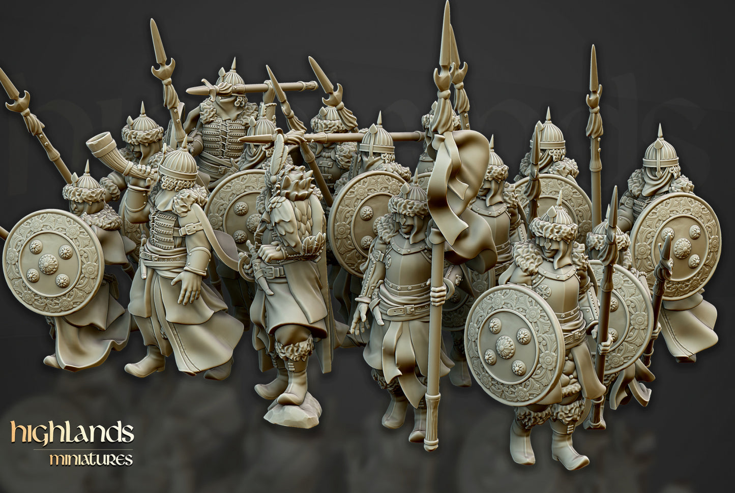 28mm Daughters of Volhynia with Spears - Kislev Empire