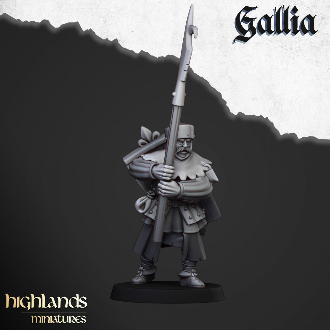 28mm Halberdiers - Gallia