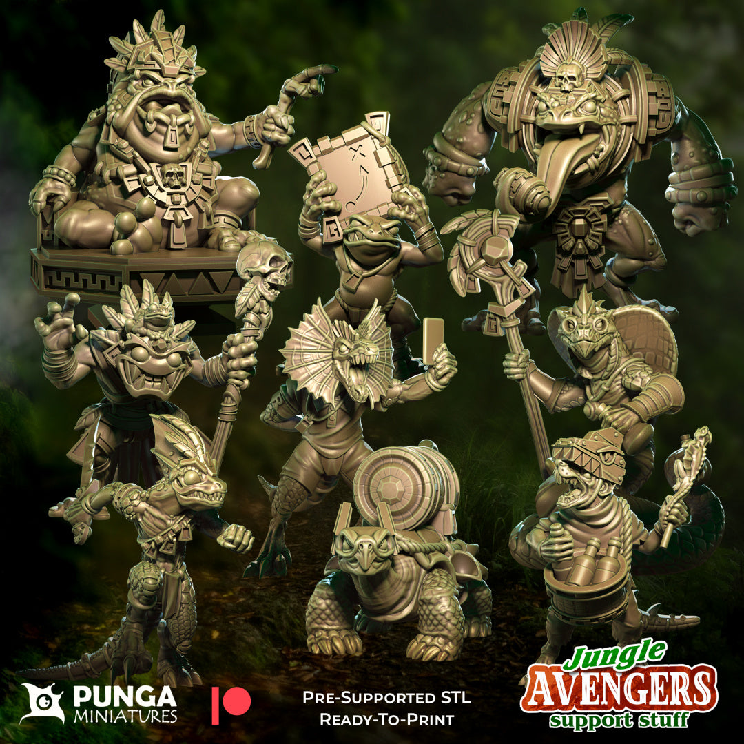 28mm Jungle Avengers Support Staff