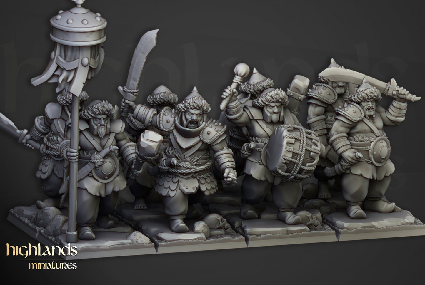 28mm Khazarian Warriors - Kislev Empire