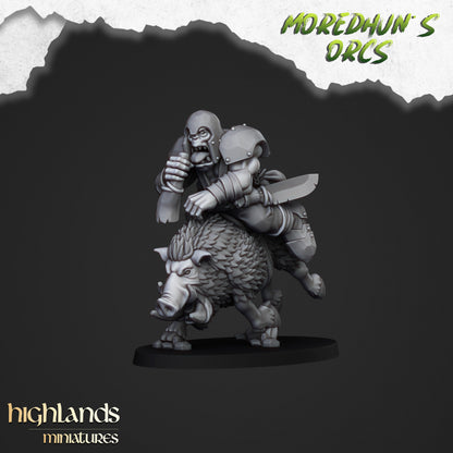 28mm Boar Riders - Orc Tribes