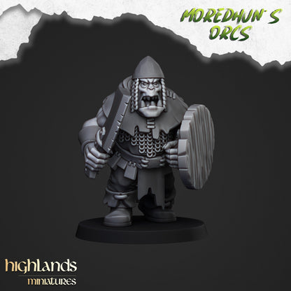 28mm Orc Warriors with Hand Weapons and Shields - Orc & Goblin Tribes