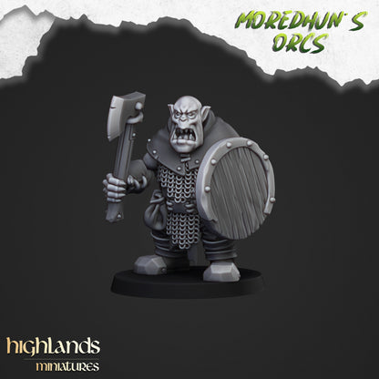 28mm Orc Warriors with Hand Weapons and Shields - Orc & Goblin Tribes