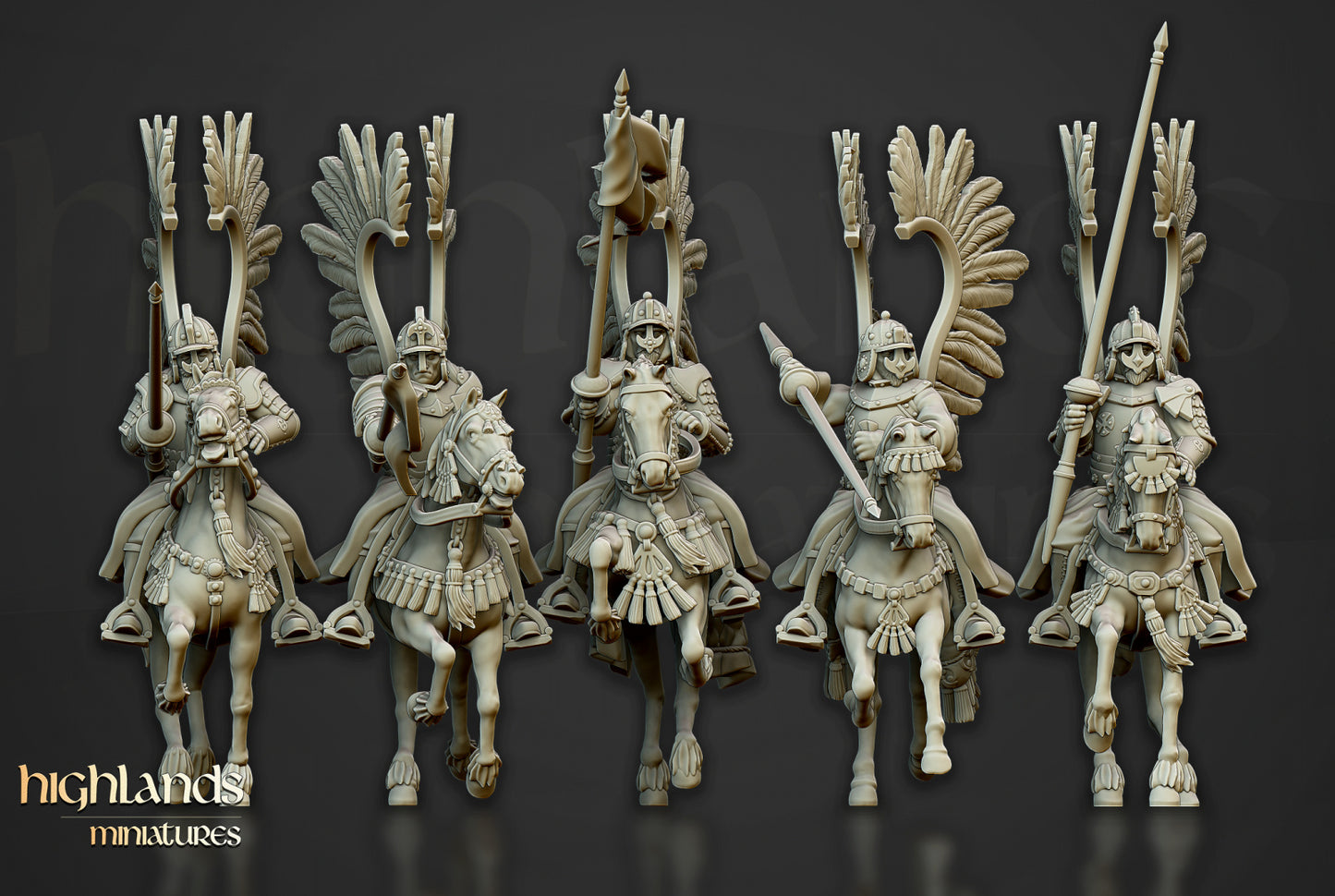 28mm Winged Hussars of Volhynia with Lances - Kislev Empire