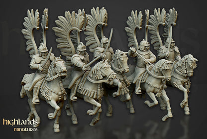 28mm Winged Hussars of Volhynia with Swords - Kislev Empire