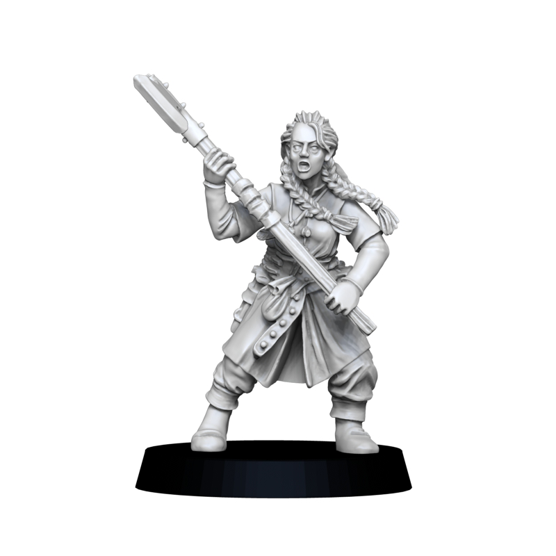 28mm She-Bears Warriors