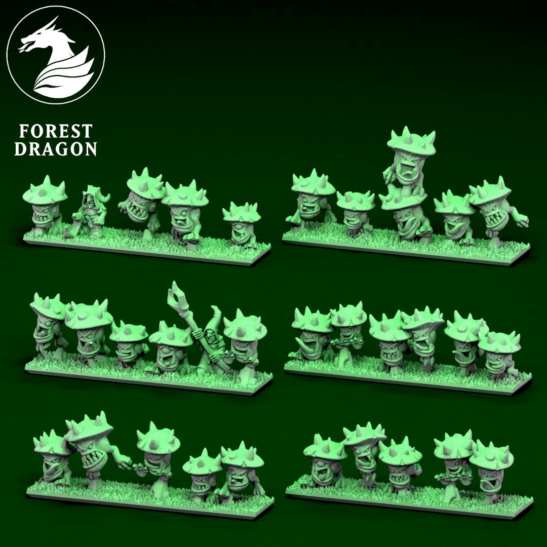 Orcs & Goblins - 10mm Shroom Beasts