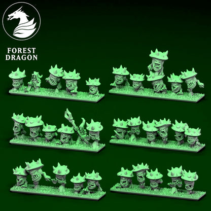 Orcs & Goblins - 10mm Shroom Beasts
