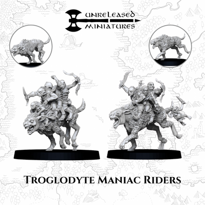 28mm Troglodyte Maniac Riders