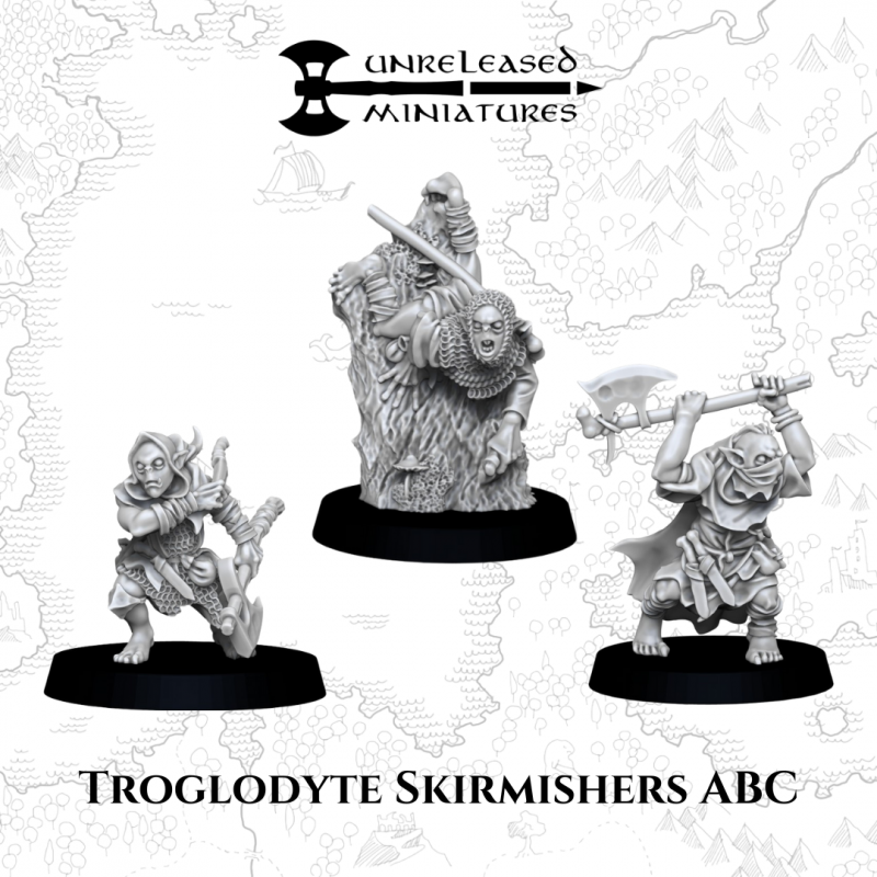 28mm Troglodyte Skirmisher ABC