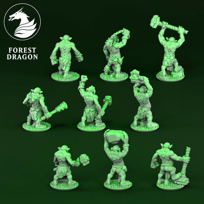 Orcs & Goblins - 10mm Troll Regiment