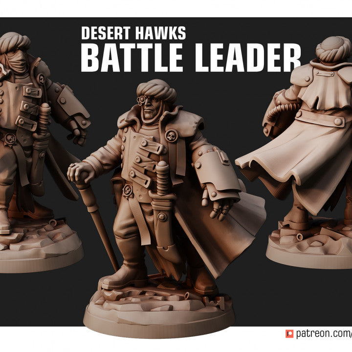 28mm Desert Hawks Battle Leader