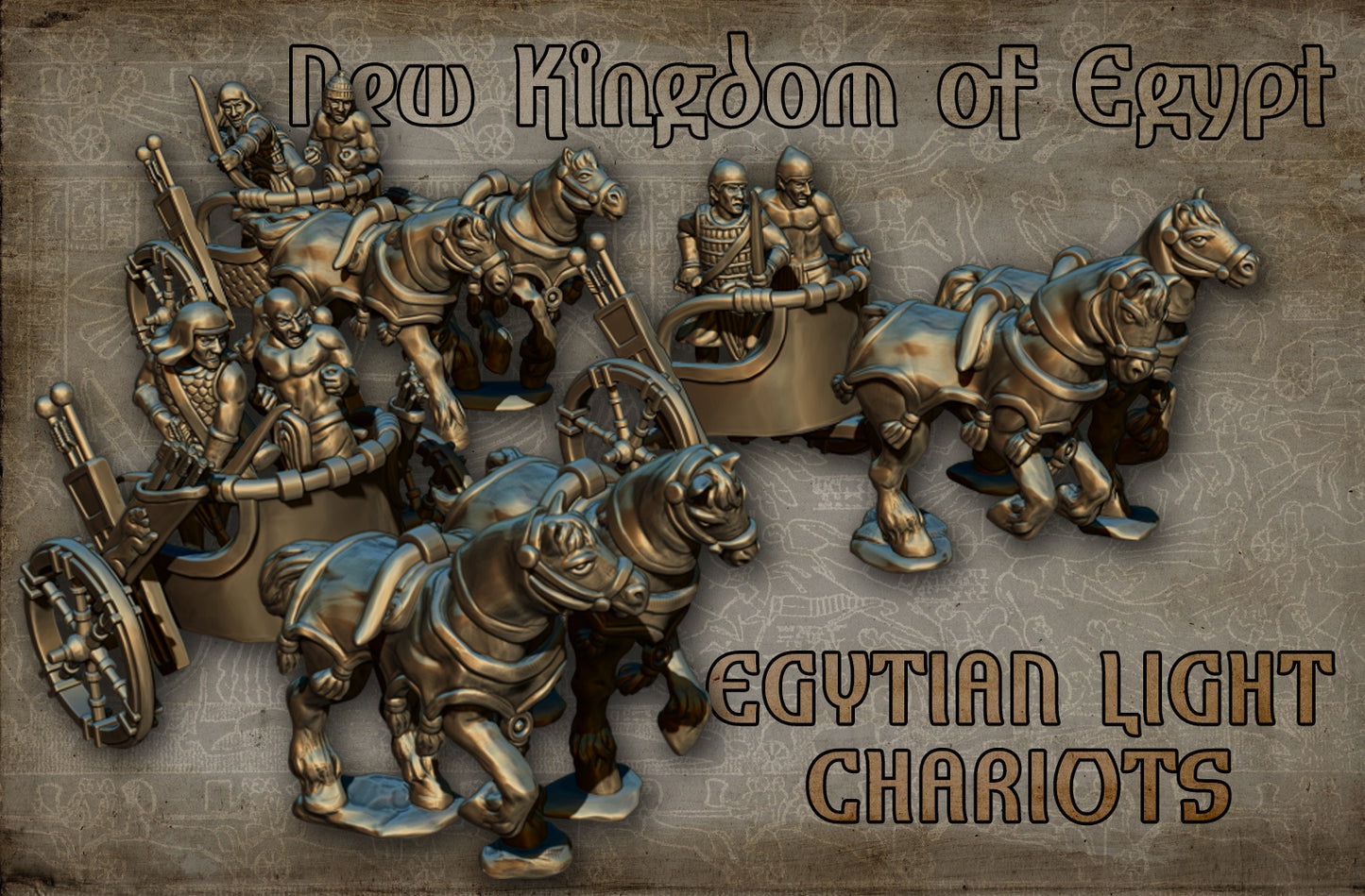 15mm Egyptian Light Chariots