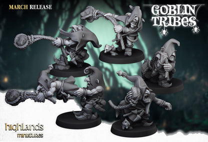 28mm Stone Throwers - Swamp Goblins