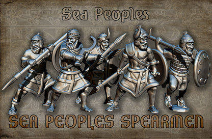 15mm Sea Peoples Spearmen