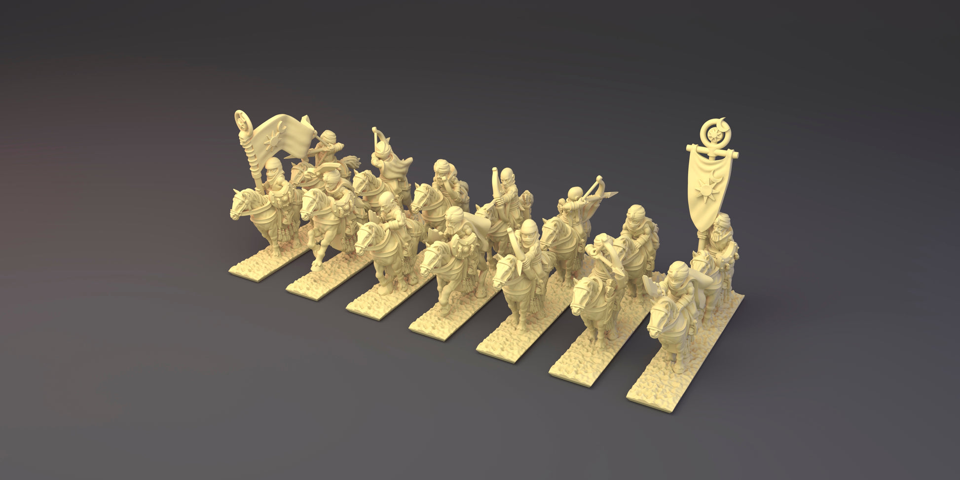 3D printed 10mm Desert Raiders Regiment