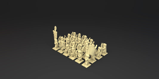 3D printed 10mm Araby Bowmen