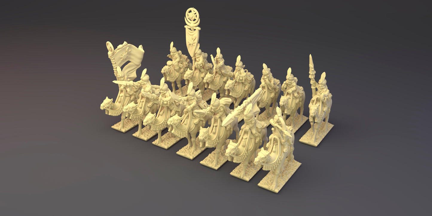3D printed 10mm Camel Riders Regiment