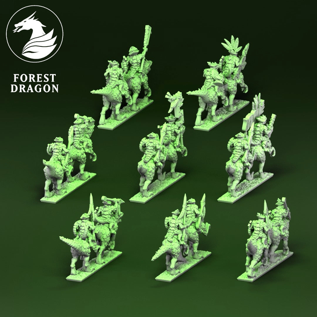 Lizard Kingdoms - 10mm Heavy Cavalry Regiment