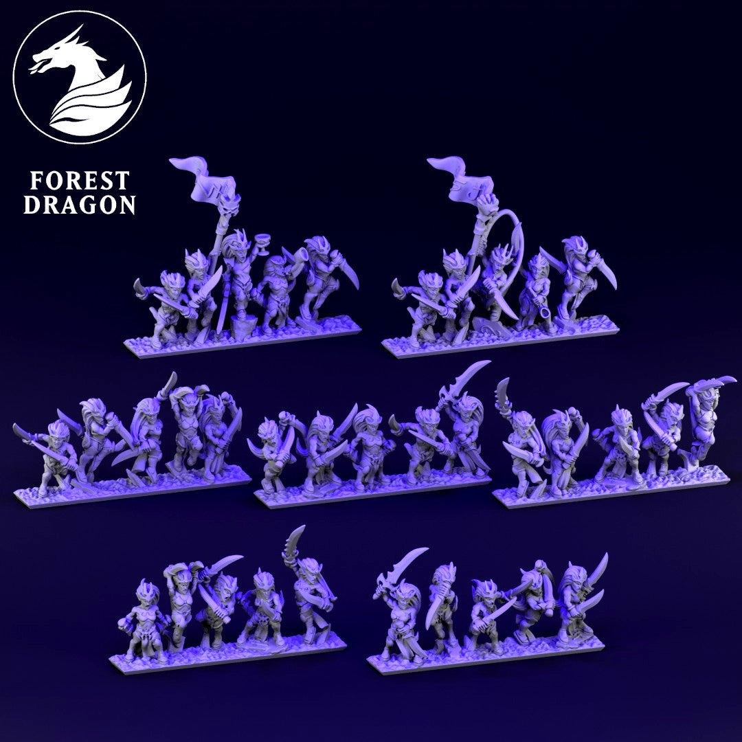 Dire Elves - 10mm Blood Seeker Regiment – Proxy Wargaming Aus