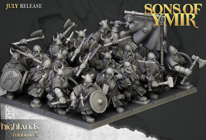 28mm Warriors - Sons of Ymir