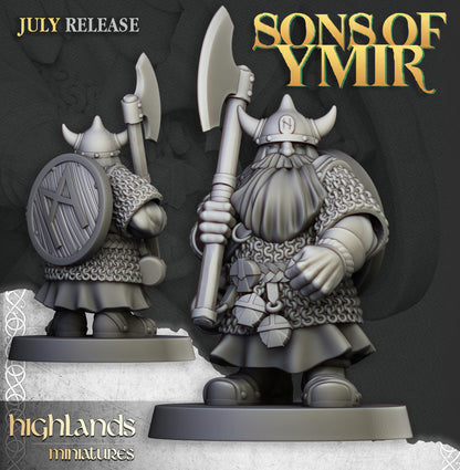 28mm Warriors (Two-Handed) - Sons of Ymir