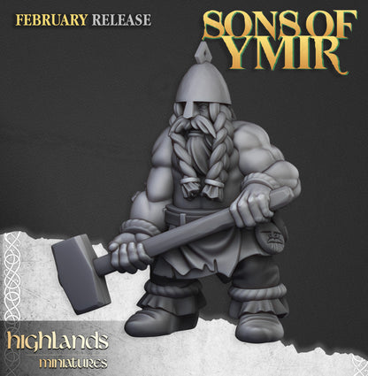 28mm Great Forge with Runemaster - Sons of Ymir
