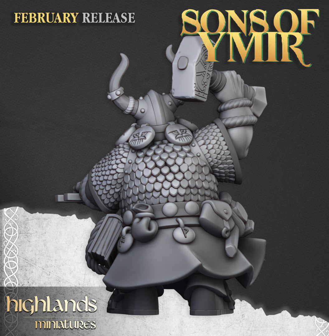 28mm Great Forge with Runemaster - Sons of Ymir