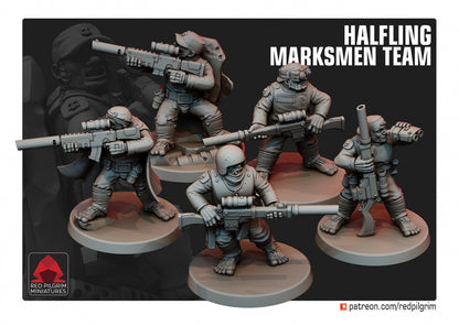 28mm Halfling Marksmen Team