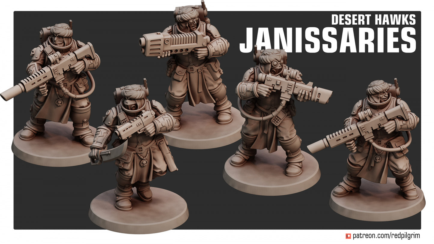 28mm Desert Hawks Janissaries