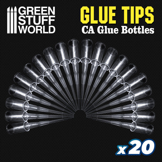 Precision tips for Super Glue Bottles